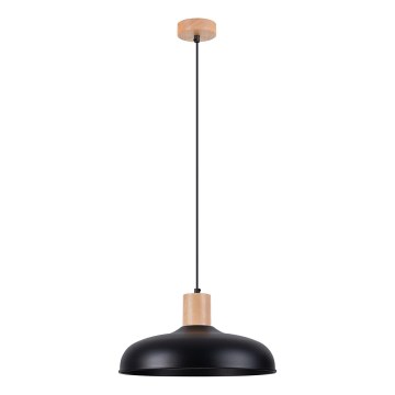 Lampadario a sospensione con filo INDY 1xE27/15W/230V diametro 38 cm nero