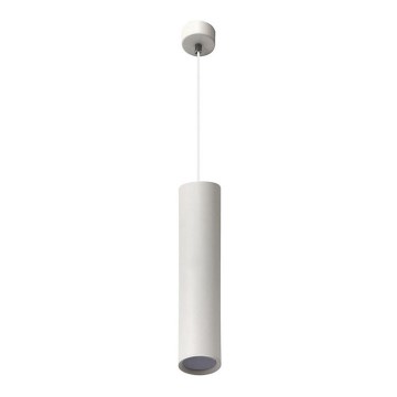 Lampadario a sospensione con filo KARADON 1xGU10/30W/230V 17 cm bianco