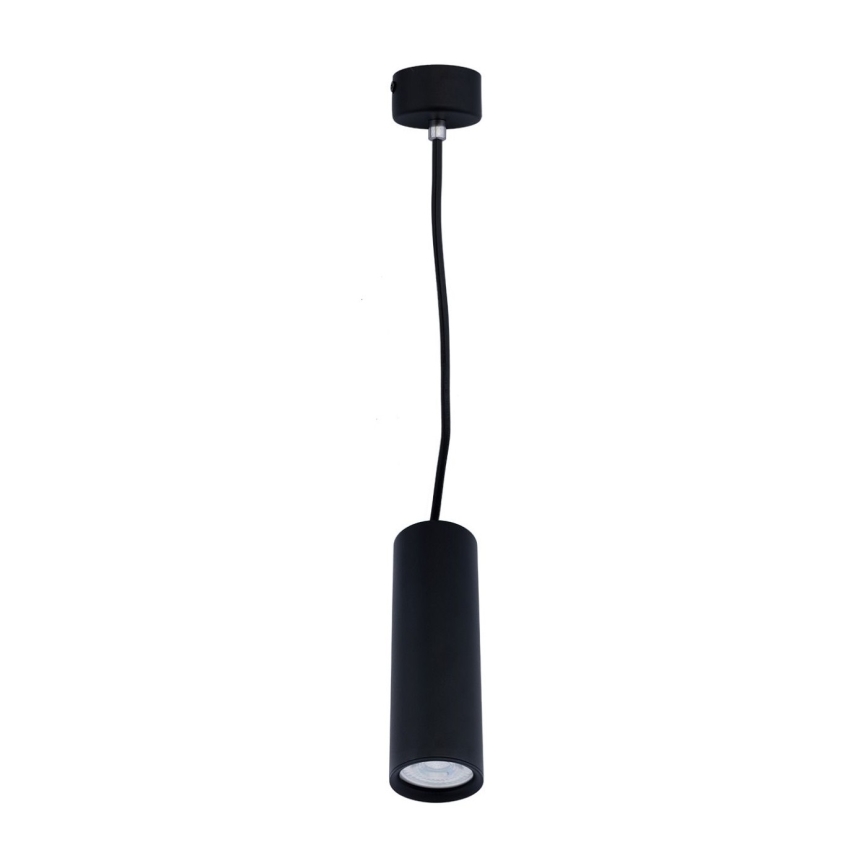 Lampadario a sospensione con filo KARADON 1xGU10/30W/230V 17 cm nero