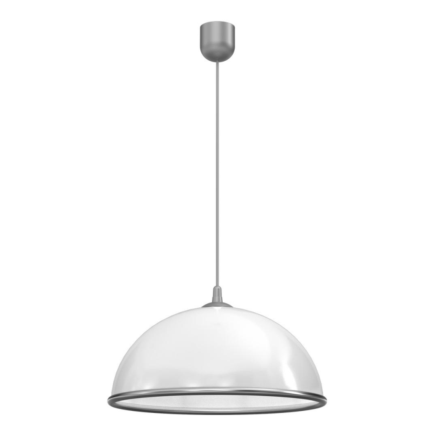 Lampadario a sospensione con filo KITCHEN 1xE27/15W/230V bianco/cromo