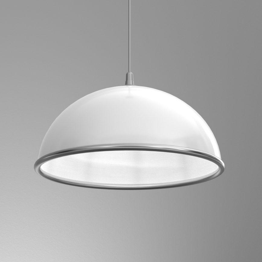 Lampadario a sospensione con filo KITCHEN 1xE27/15W/230V bianco/cromo