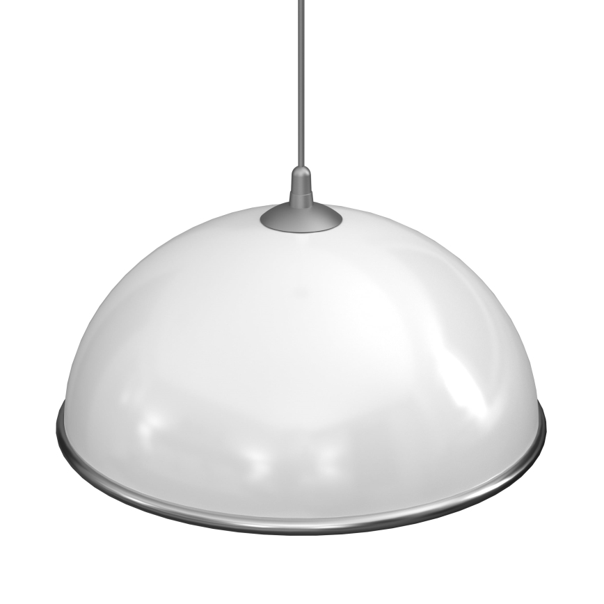 Lampadario a sospensione con filo KITCHEN 1xE27/15W/230V bianco/cromo