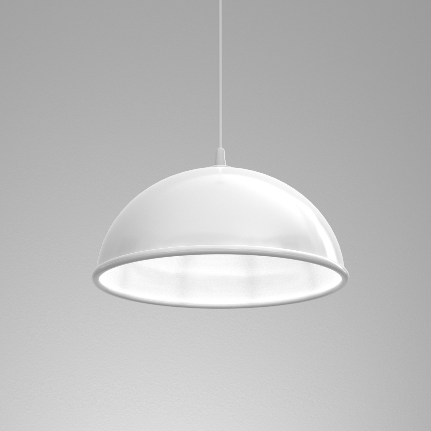 Lampadario a sospensione con filo KITCHEN 1xE27/15W/230V bianco