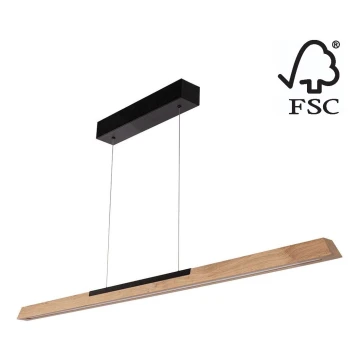 Lampadario a sospensione con filo LED dimmerabile JONAS LED/14,5W/230V quercia – FSC certificato