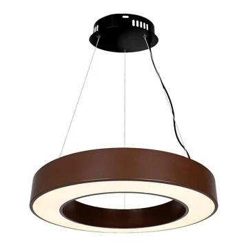 Lampadario a sospensione con filo LED dimmerabile LED/50W/230V 4000K diametro 60 cm marrone