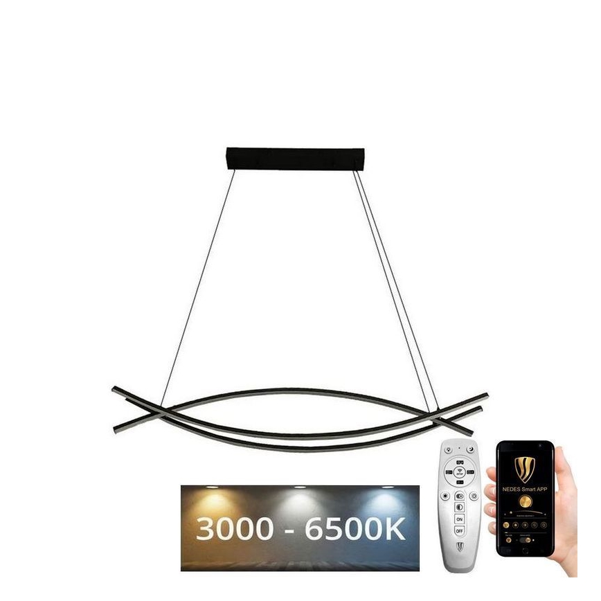Lampadario a sospensione con filo LED dimmerabile LED/70W/230V 3000-6500K + telecomando