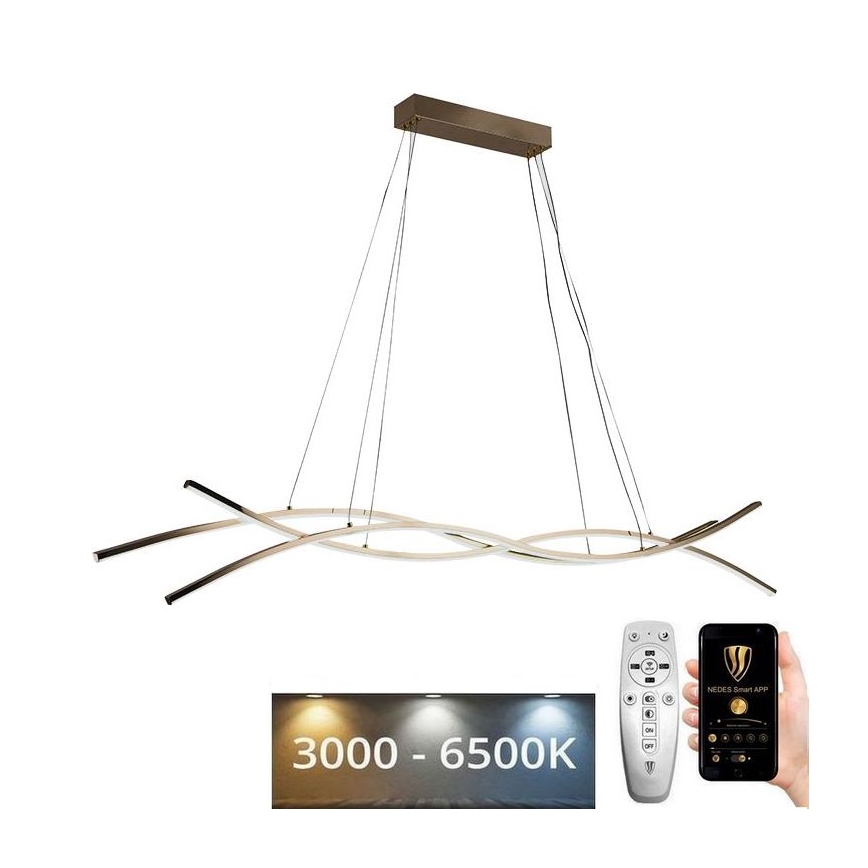 Lampadario a sospensione con filo LED dimmerabile LED/80W/230V 3000-6500K + telecomando