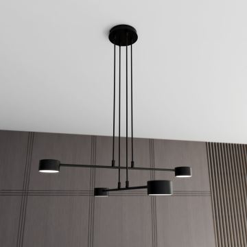 Lampadario a sospensione con filo MODUS 4xGX53/12W/230V nero