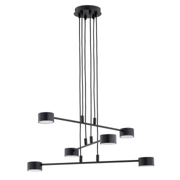 Lampadario a sospensione con filo MODUS 6xGX53/12W/230V nero