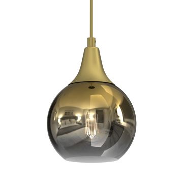 Lampadario a sospensione con filo MONTE 1xE27/60W/230V diametro 15 cm oro