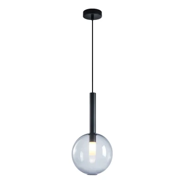 Lampadario a sospensione con filo NIKO 1xG9/9W/230V diametro 20 cm nero