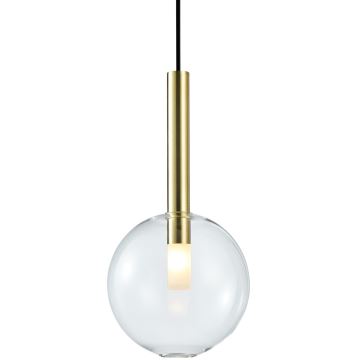 Lampadario a sospensione con filo NIKO 1xG9/9W/230V diametro 20 cm oro