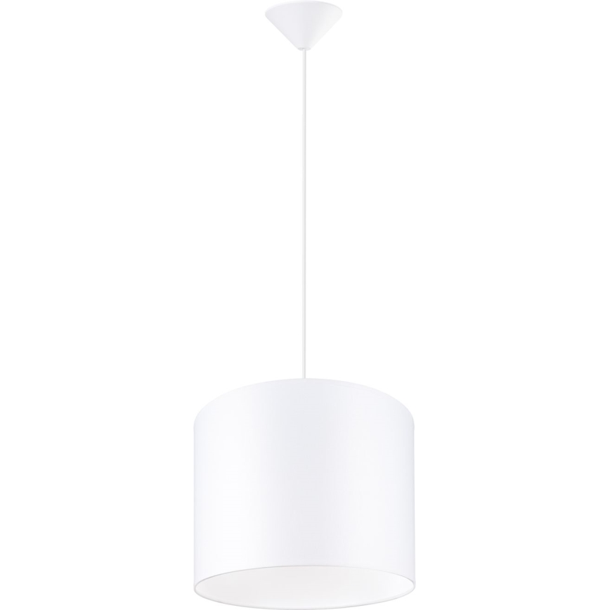 Lampadario a sospensione con filo NOVA 1xE27/15W/230V diametro 30 cm bianco