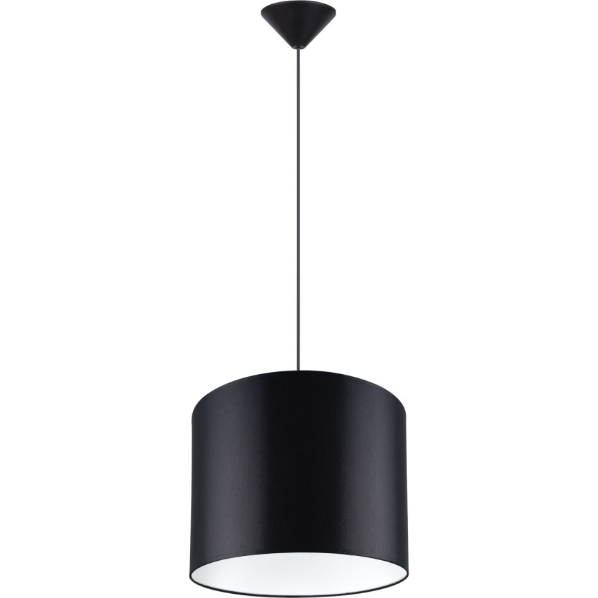 Lampadario a sospensione con filo NOVA 1xE27/15W/230V diametro 30 cm nero