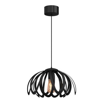 Lampadario a sospensione con filo ORCHID 1xE27/60W/230V nero