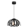 Lampadario a sospensione con filo ORCHID 1xE27/60W/230V nero