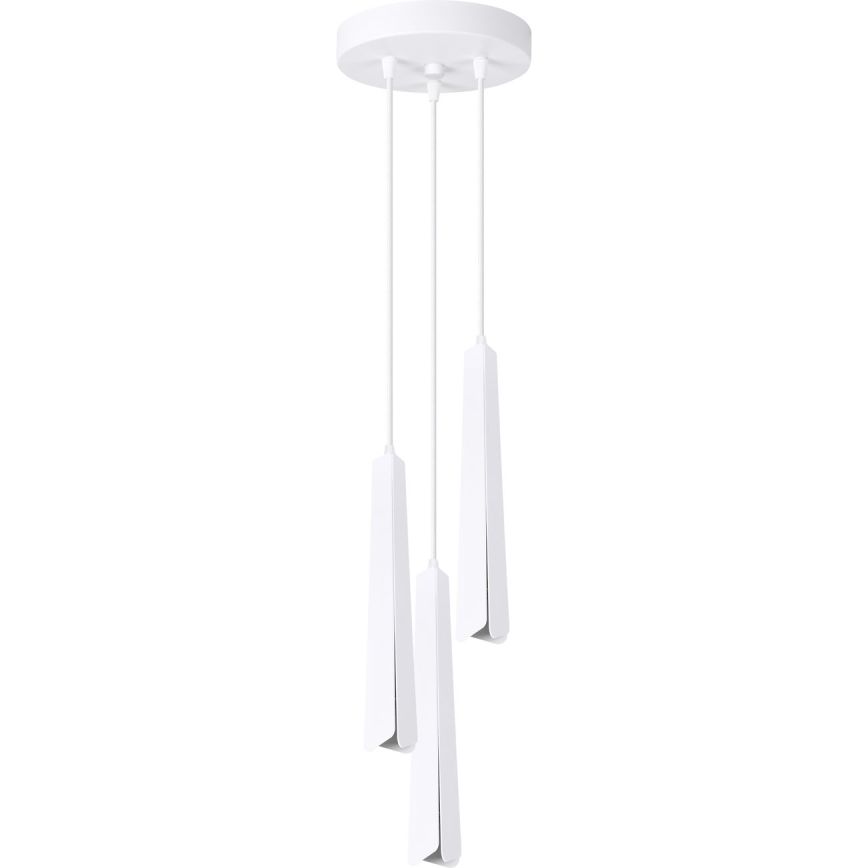 Lampadario a sospensione con filo PRYSM 3xG9/8W/230V bianco