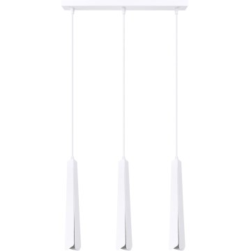 Lampadario a sospensione con filo PRYSM 3xG9/8W/230V bianco