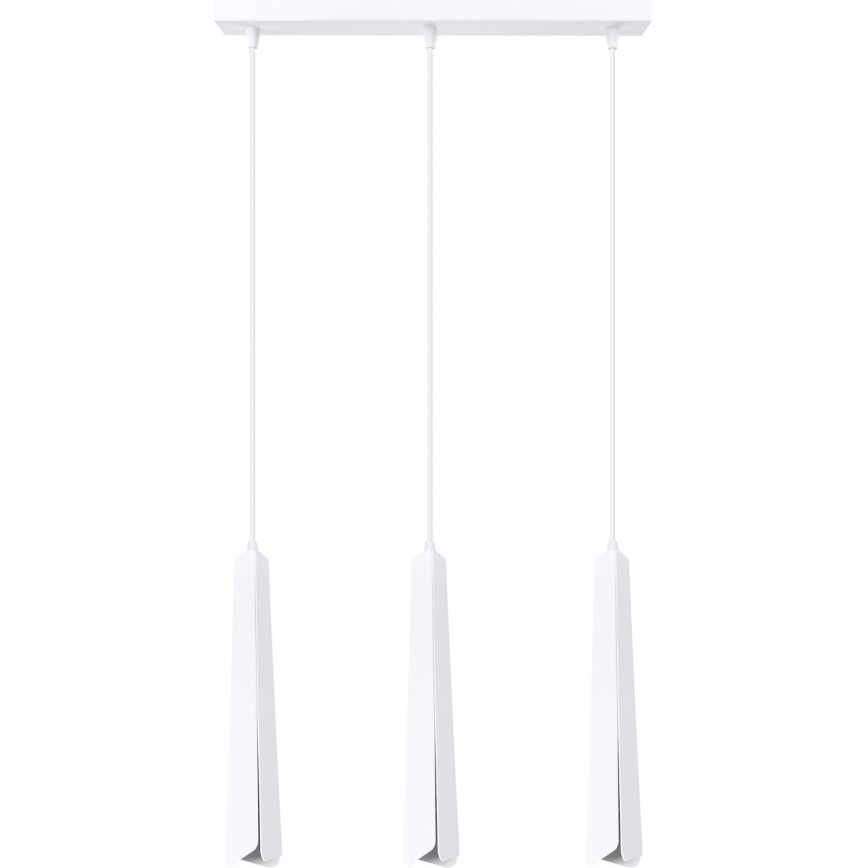 Lampadario a sospensione con filo PRYSM 3xG9/8W/230V bianco