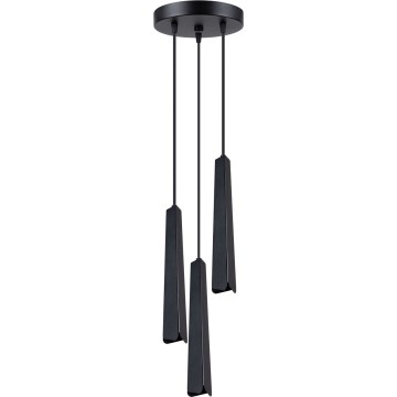 Lampadario a sospensione con filo PRYSM 3xG9/8W/230V nero