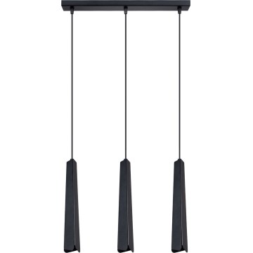 Lampadario a sospensione con filo PRYSM 3xG9/8W/230V nero