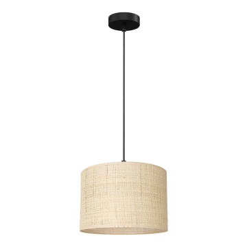 Lampadario a sospensione con filo RATTAN 1xE27/60W/230V diametro 25 cm rattan