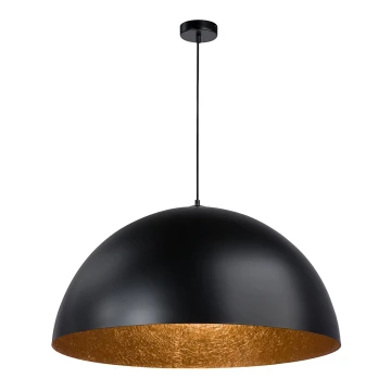 Lampadario a sospensione con filo SFERA 1xE27/60W/230V diametro 50 cm nero/rame