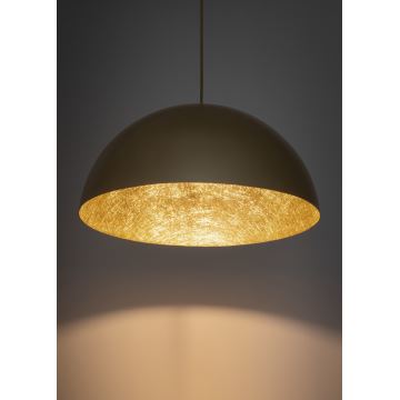 Lampadario a sospensione con filo SFERA 1xE27/60W/230V diametro 50 cm oro