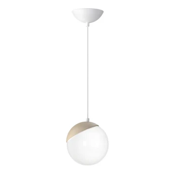 Lampadario a sospensione con filo SFERA WOOD 1xE14/40W/230V