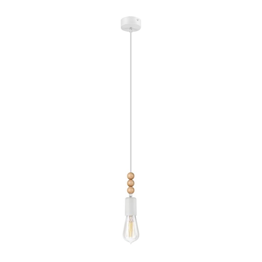 Ad trend Lampada 8 LED in metallo e legno (funzionamento a pila