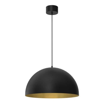 Lampadario a sospensione con filo SINGLE 1xE27/60W/230V diametro 50 cm nero/oro