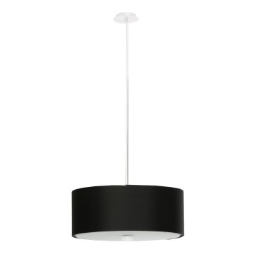 Lampadario a sospensione con filo SKALA 3xE27/60W/230V diametro 30 cm nero