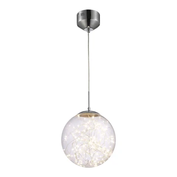 Lampadario a sospensione con filo STARS LED/15W/230V cromo