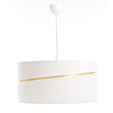 Lampadario a sospensione con filo SWING 1xE27/60W/230V bianco/oro