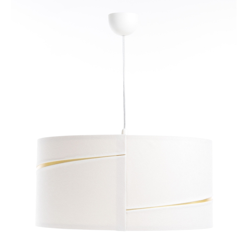 Lampadario a sospensione con filo SWING 1xE27/60W/230V bianco/oro