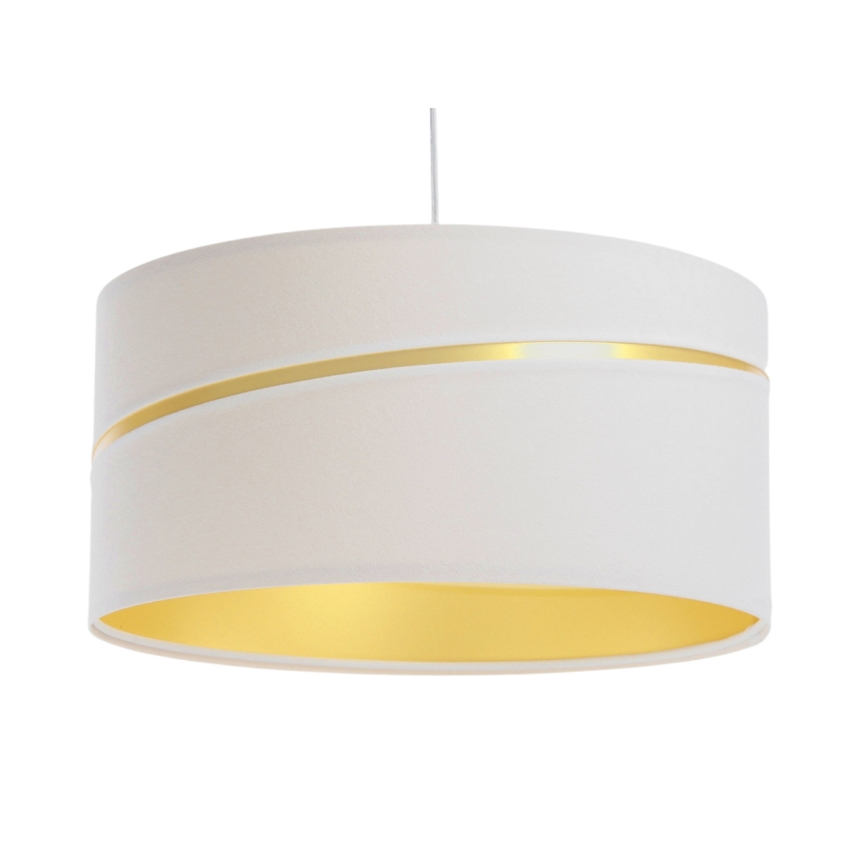 Lampadario a sospensione con filo SWING 1xE27/60W/230V bianco/oro