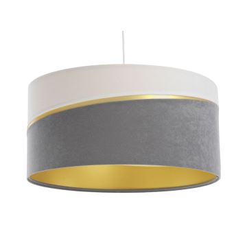 Lampadario a sospensione con filo SWING 1xE27/60W/230V grigio/bianco/oro