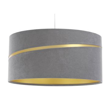 Lampadario a sospensione con filo SWING 1xE27/60W/230V grigio/oro