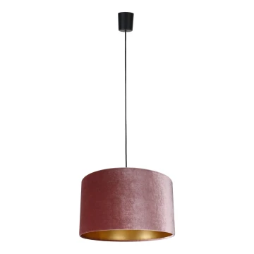 Lampadario a sospensione con filo TERCINO 1xE27/15W/230V diametro 38 cm rosa