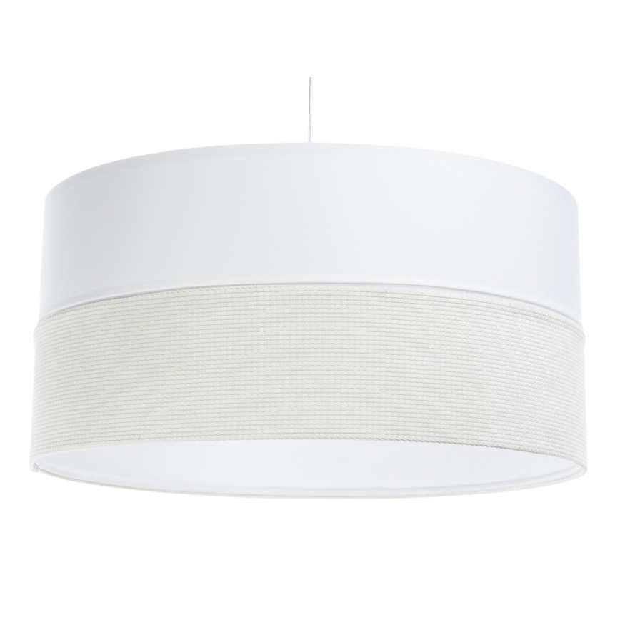 Lampadario a sospensione con filo TWIST 1xE27/60W/230V bianco/color crema