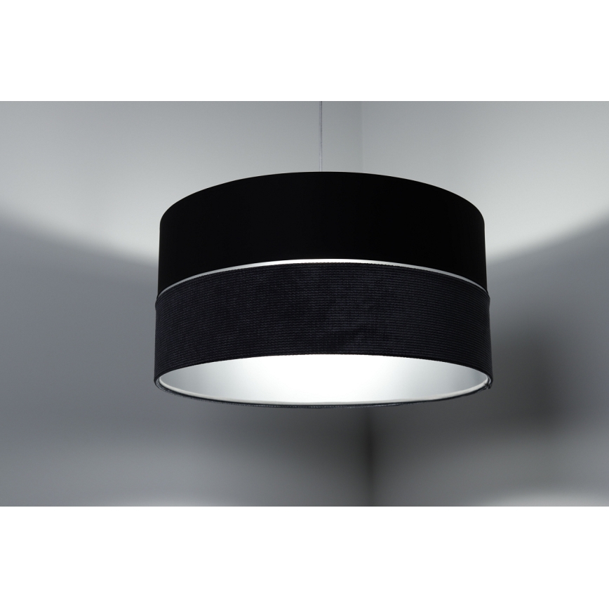 Lampadario a sospensione con filo TWIST 1xE27/60W/230V nero/grigio/argento