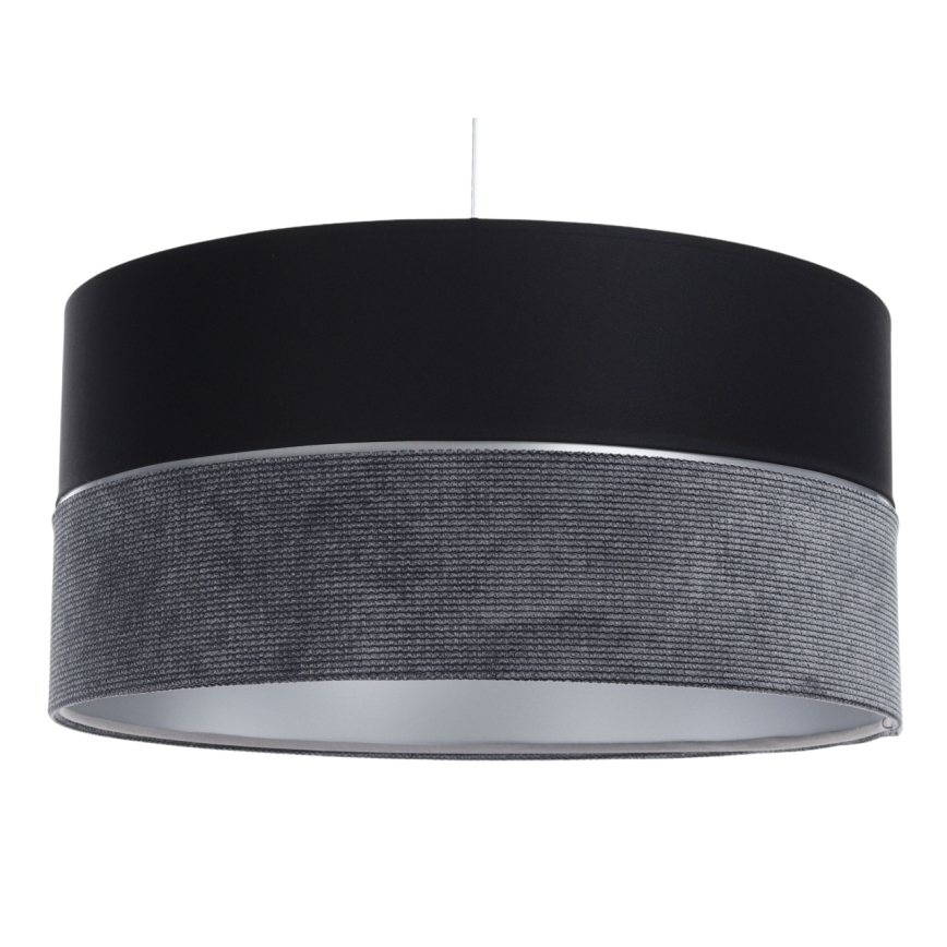 Lampadario a sospensione con filo TWIST 1xE27/60W/230V nero/grigio/argento