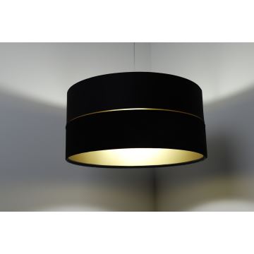 Lampadario a sospensione con filo TWIST 1xE27/60W/230V nero/oro