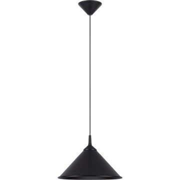 Lampadario a sospensione con filo ZUMA 1xE27/15W/230V diametro 30 cm nero