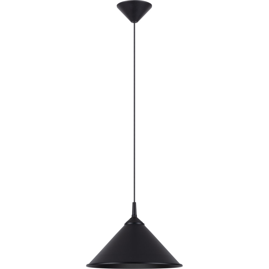 Lampadario a sospensione con filo ZUMA 1xE27/15W/230V diametro 30 cm nero