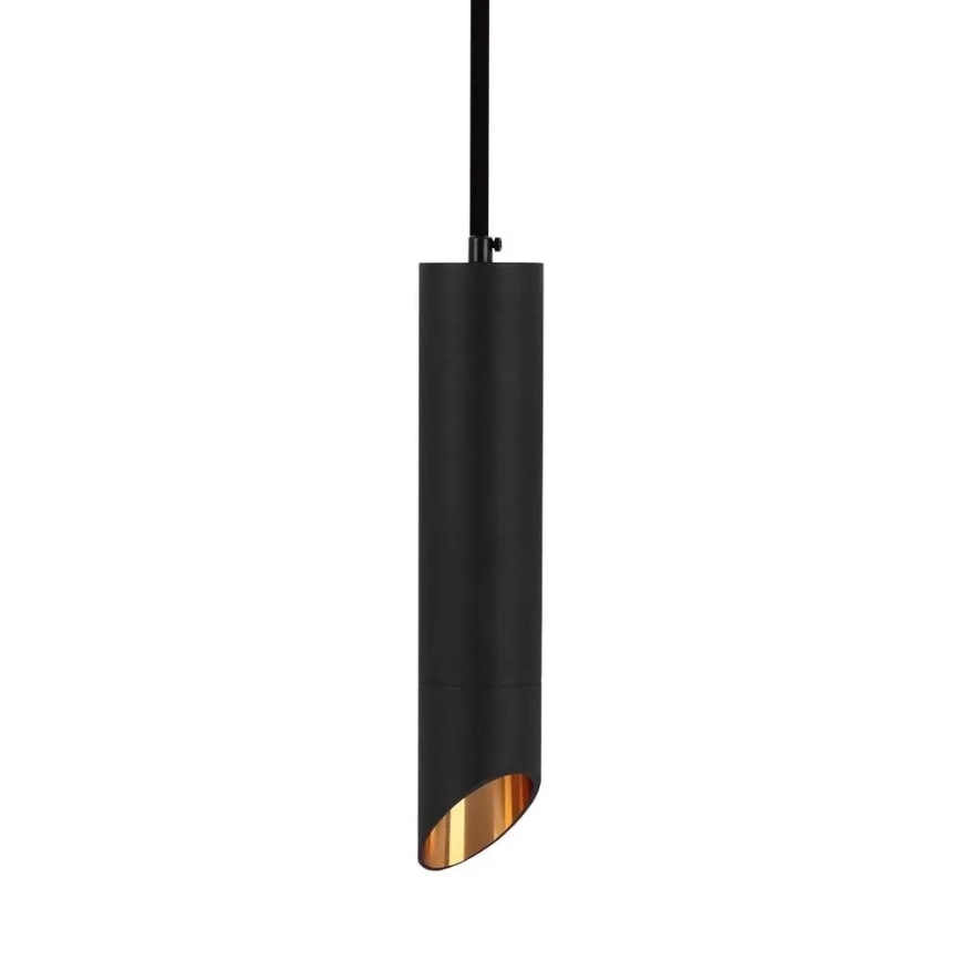 Lampadario a sospensione con supporto rigido 1xGU10/35W/230V 20 cm nero