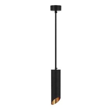 Lampadario a sospensione con supporto rigido 1xGU10/35W/230V 30 cm nero