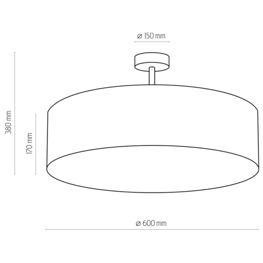 Lampadario a sospensione con supporto rigido FILIPPO 4xE27/60W/230V