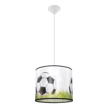 Lampadario a sospensione per bambini FOOTBALL 1xE27/15W/230V diametro 30 cm calcio