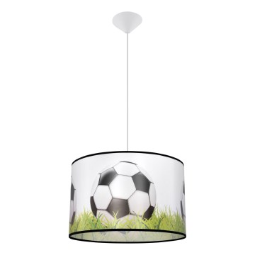 Lampadario a sospensione per bambini FOOTBALL 1xE27/15W/230V diametro 40 cm calcio